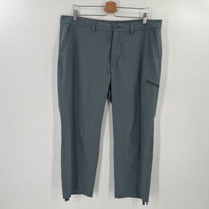 Eddie Bauer 14 Stretch Ripstop Crop Capri Pant Blue Hiking Convertible Gorpcore